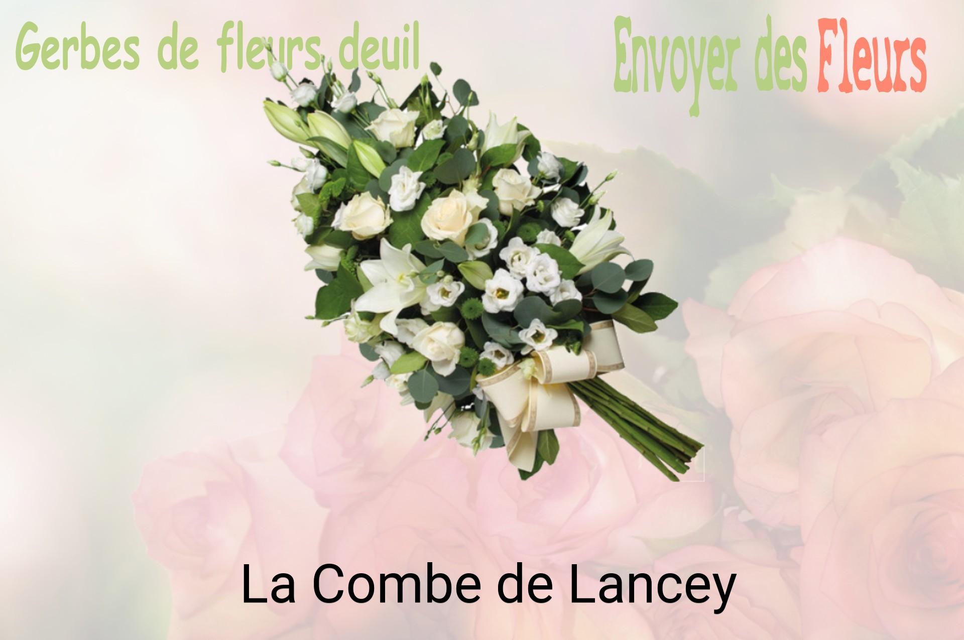 Gerbe de fleurs de deuil livrée à La Combe-de-Lancey